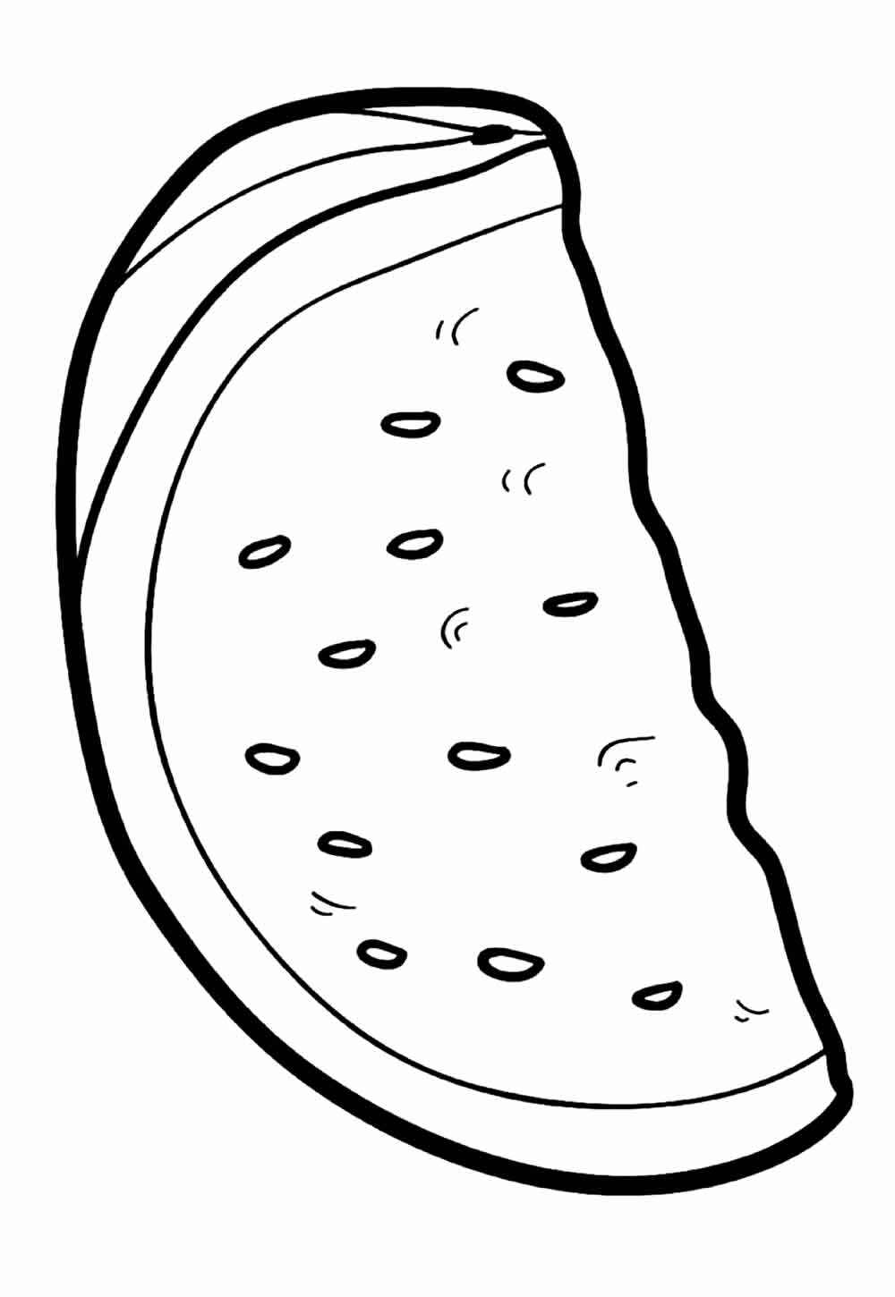 Desenho de Melancia Desenho Colorir Imprimir 21