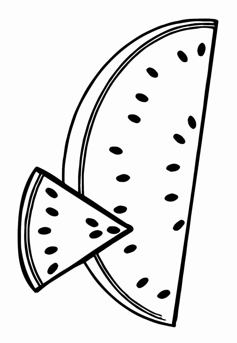 Desenho de Melancia Desenho Colorir Imprimir 22