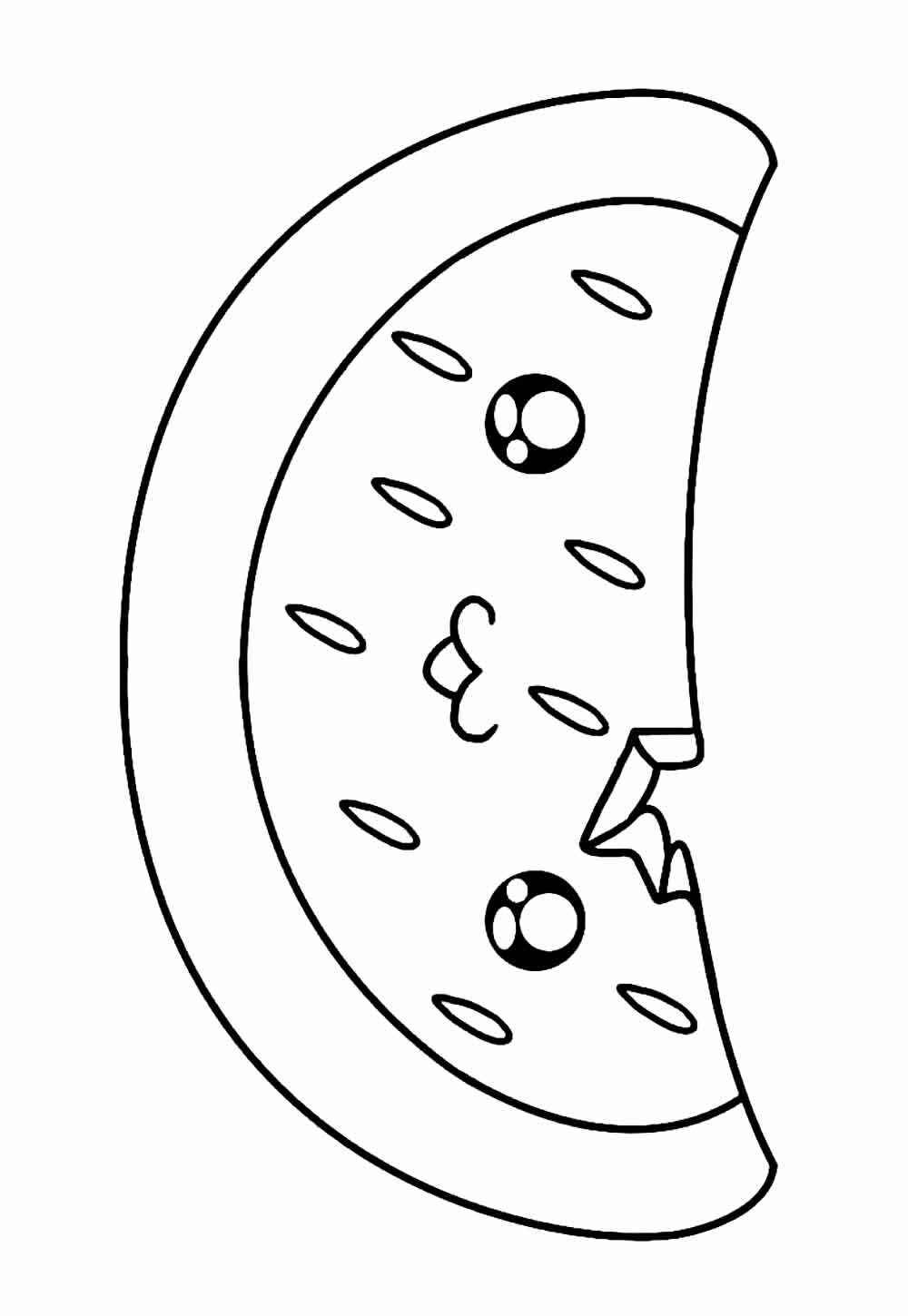 Desenho de Melancia Desenho Colorir Imprimir 23