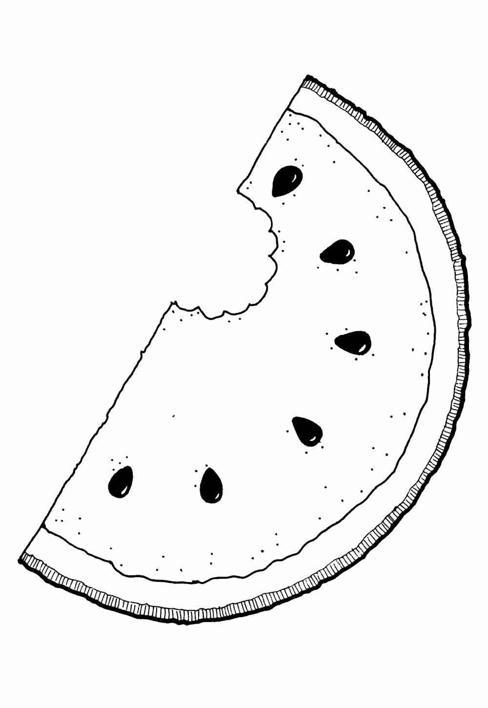 Desenho de Melancia Desenho Colorir Imprimir 25