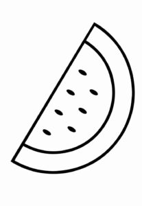 Desenho de Melancia Desenho Colorir Imprimir 30