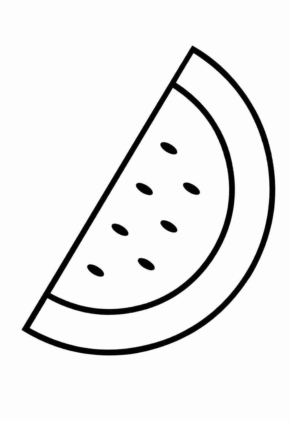 Desenho de Melancia Desenho Colorir Imprimir 30