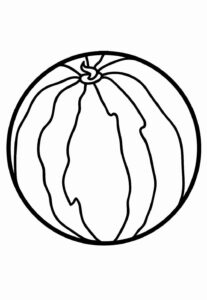 Desenho de Melancia Desenho Colorir Imprimir 35