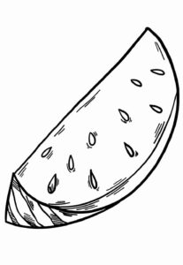 Desenho de Melancia Desenho Colorir Imprimir 36