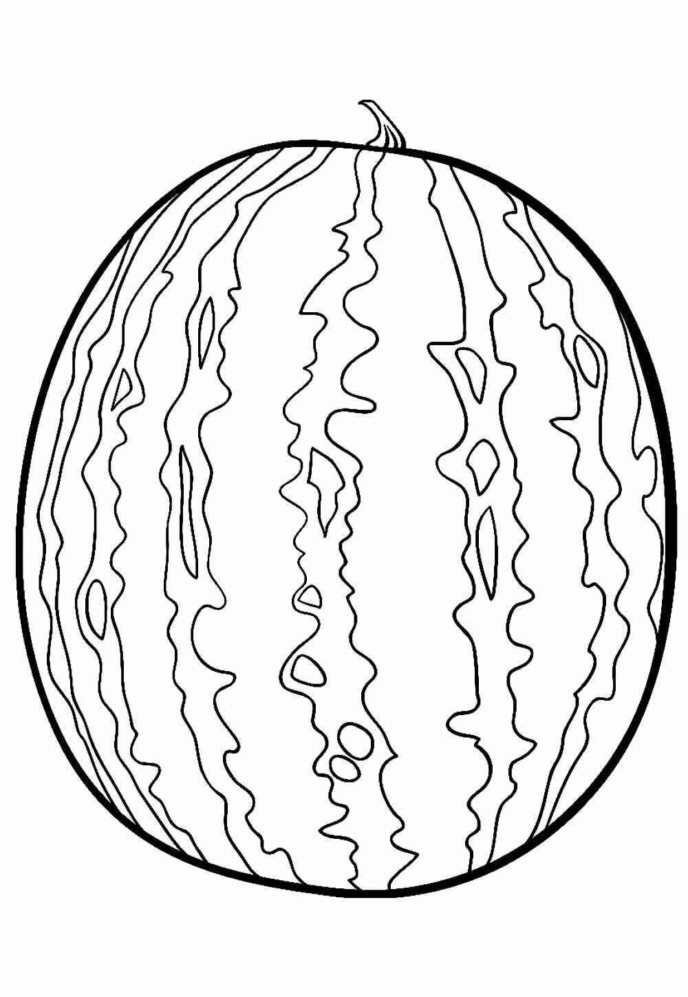 Desenho de Melancia Desenho Colorir Imprimir 37
