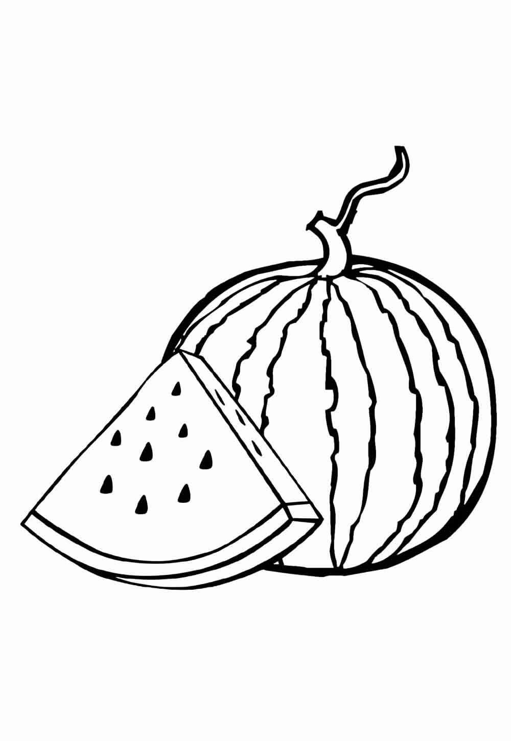 Desenho de Melancia Desenho Colorir Imprimir 39