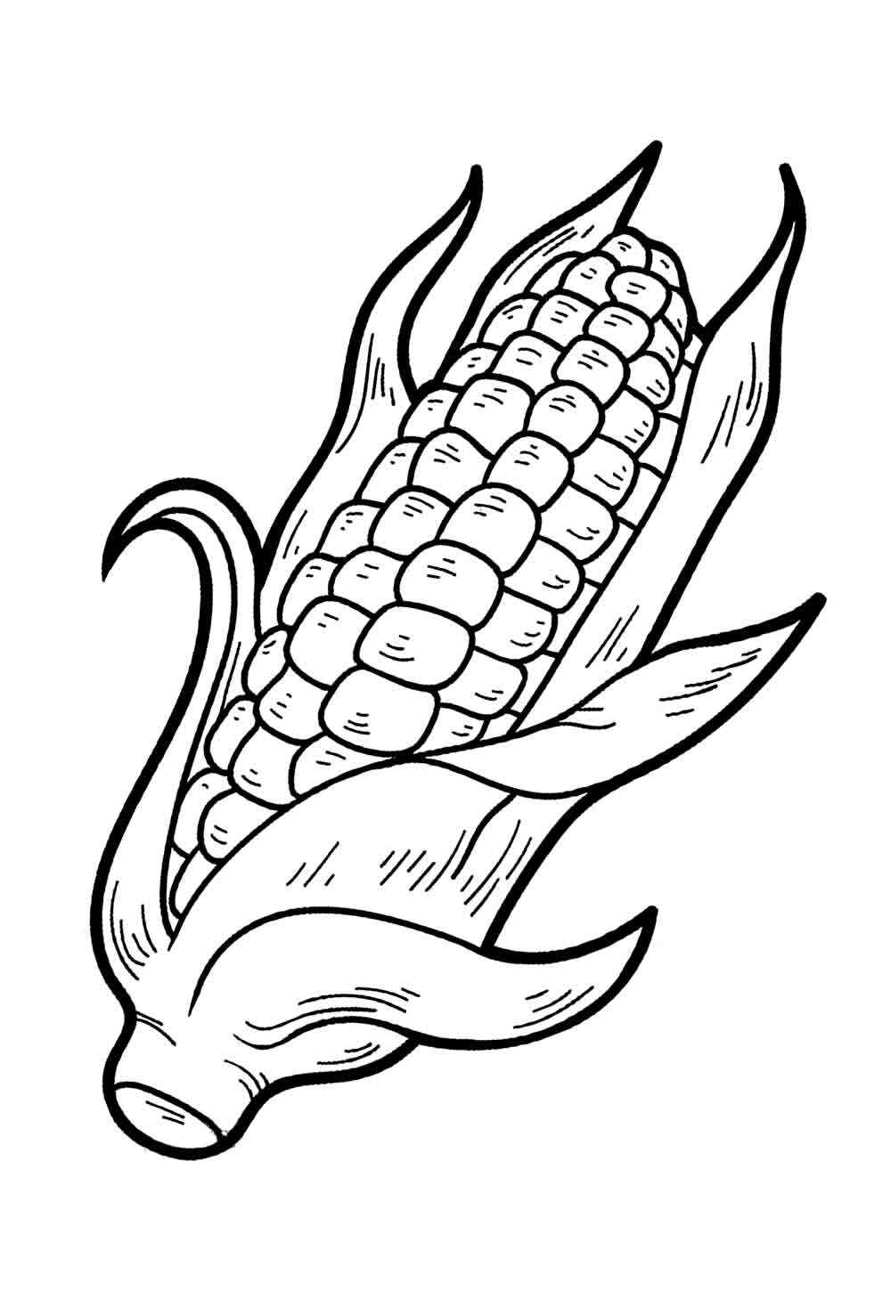 Desenho de Milho Desenho Colorir Imprimir 05