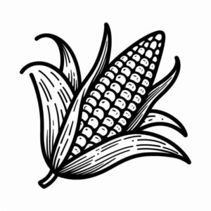 Desenho de Milho Desenho Colorir Imprimir 13