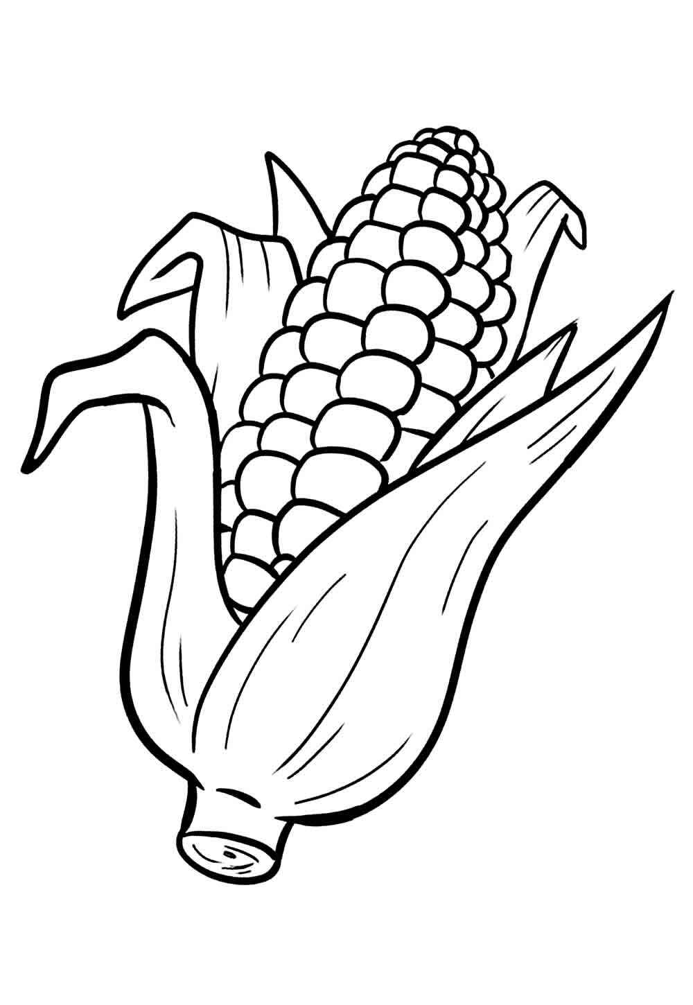 Desenho de Milho Desenho Colorir Imprimir 15