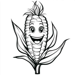 Desenho de Milho Desenho Colorir Imprimir 16