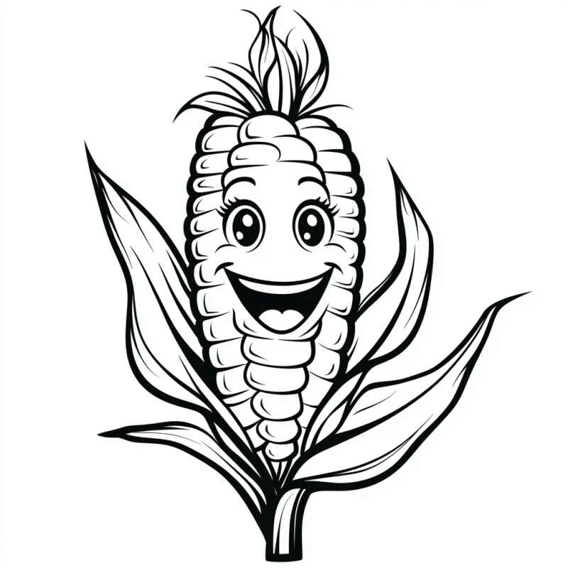 Desenho de Milho Desenho Colorir Imprimir 16