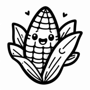 Desenho de Milho Desenho Colorir Imprimir 17