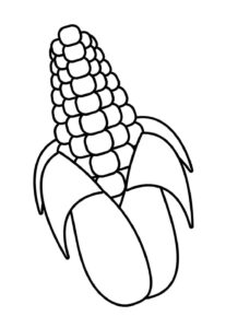 Desenho de Milho Desenho Colorir Imprimir 23