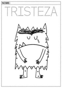 Desenho de Monstro Das Cores Desenho Colorir Imprimir 02