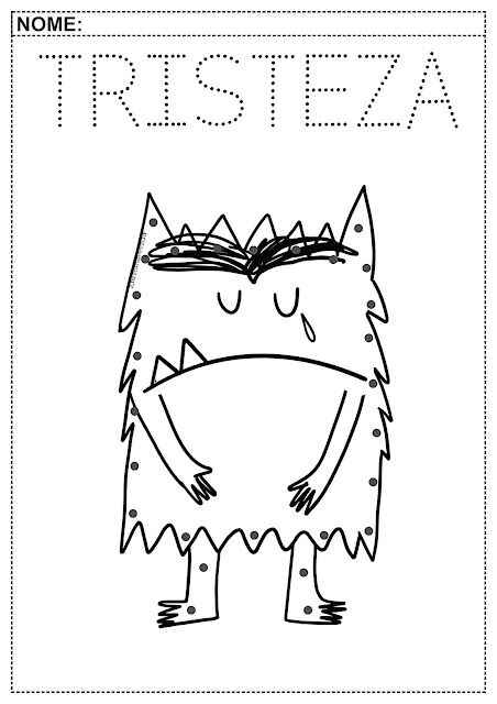 Desenho de Monstro Das Cores Desenho Colorir Imprimir 02
