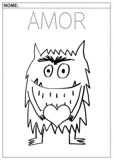 Desenho de Monstro Das Cores Desenho Colorir Imprimir 11