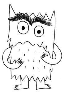 Desenho de Monstro Das Cores Desenho Colorir Imprimir 14