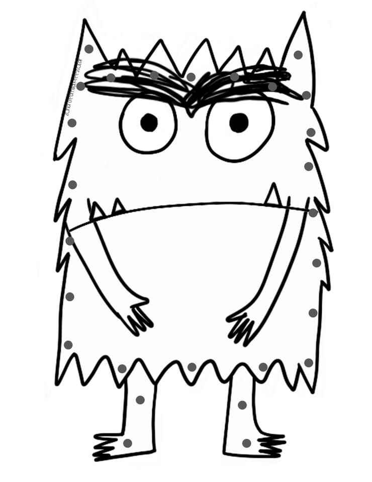 Desenho de Monstro Das Cores Desenho Colorir Imprimir 16