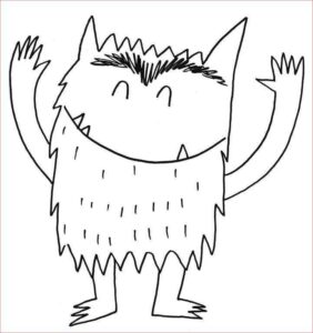 Desenho de Monstro Das Cores Desenho Colorir Imprimir 18