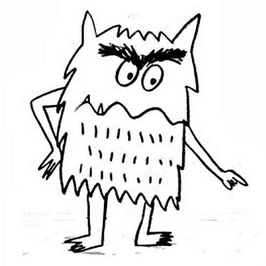 Desenho de Monstro Das Cores Desenho Colorir Imprimir 22