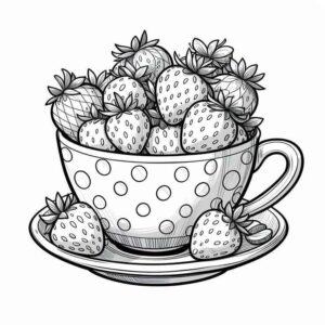 Desenho de Morango Desenho Colorir Imprimir 01