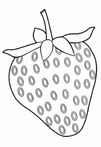 Desenho de Morango Desenho Colorir Imprimir 10