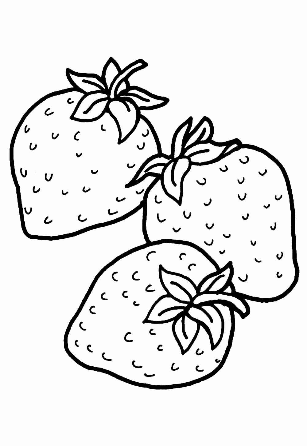 Desenho de Morango Desenho Colorir Imprimir 15