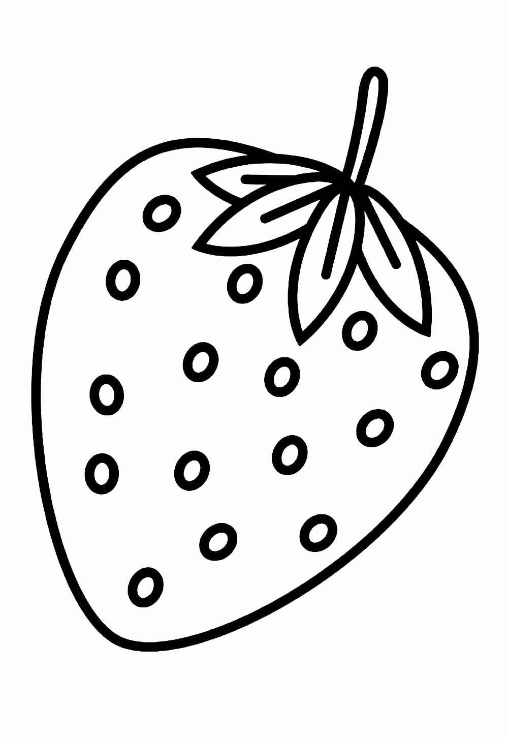 Desenho de Morango Desenho Colorir Imprimir 17