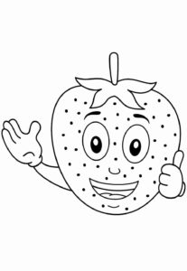 Desenho de Morango Desenho Colorir Imprimir 18