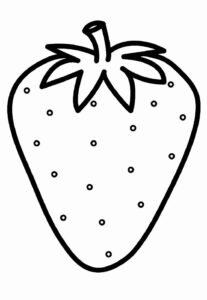 Desenho de Morango Desenho Colorir Imprimir 19