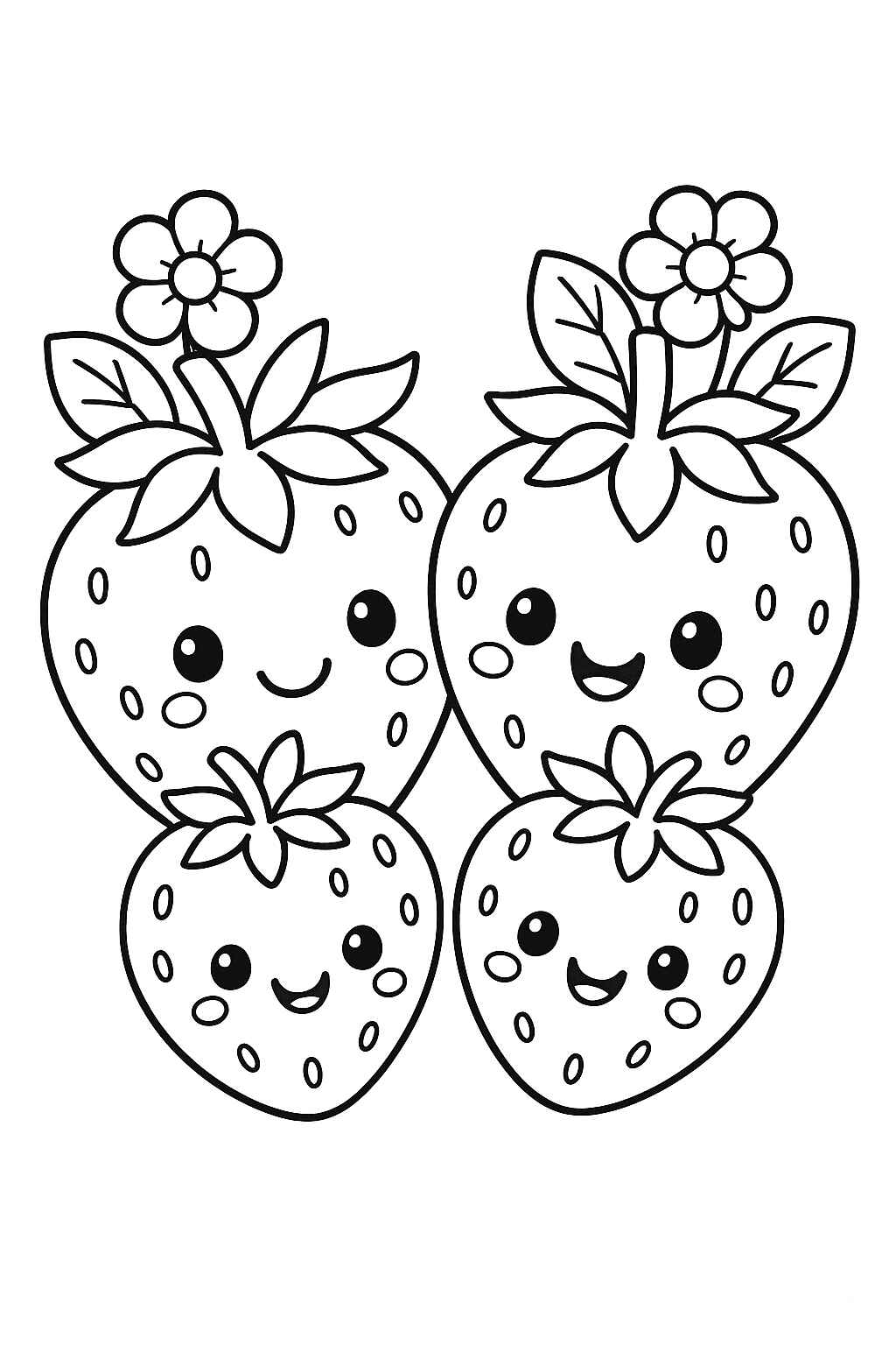 Desenho de Morango Desenho Colorir Imprimir 23