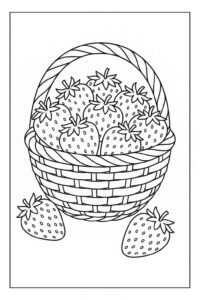 Desenho de Morango Desenho Colorir Imprimir 24