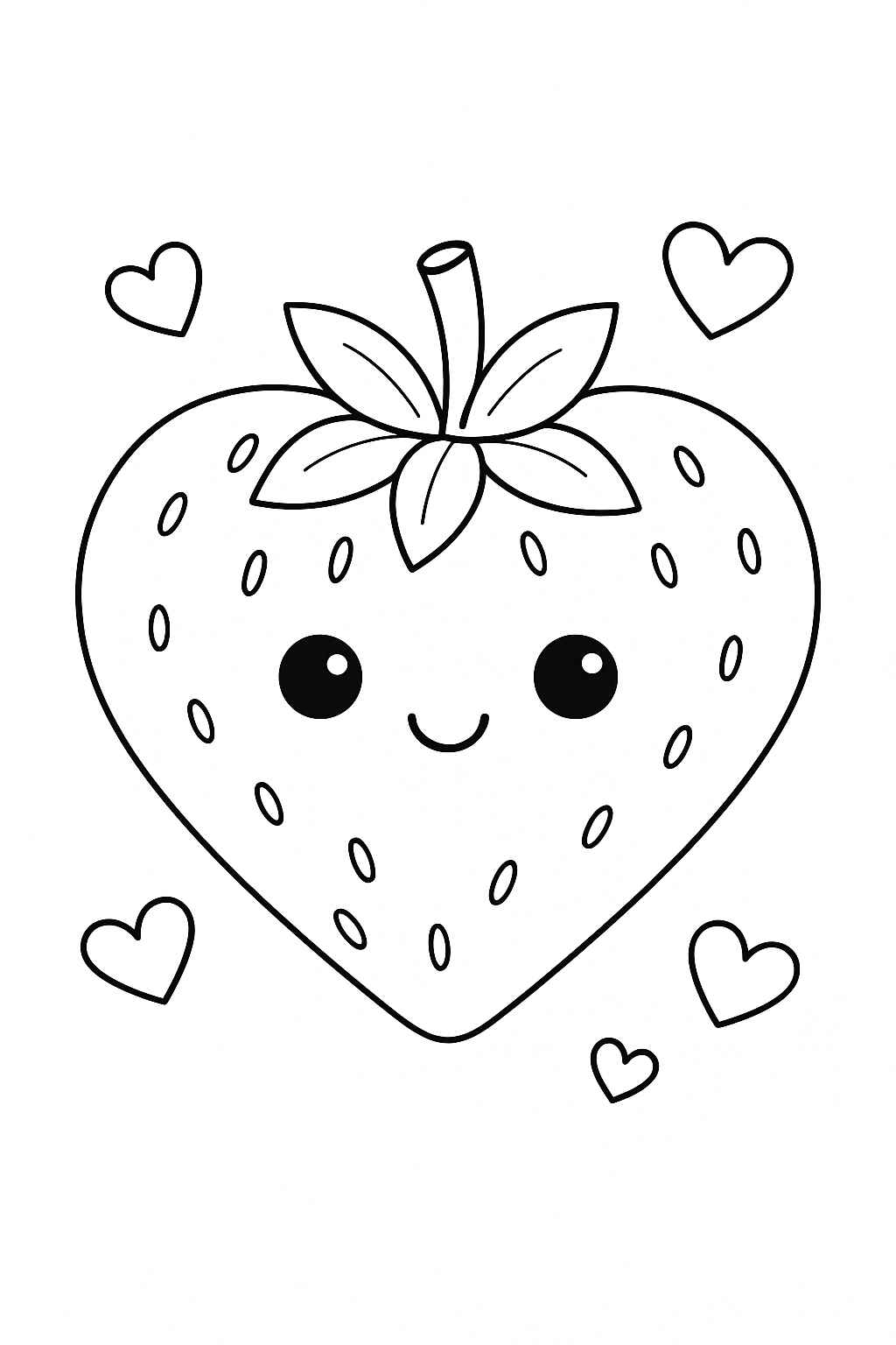 Desenho de Morango Desenho Colorir Imprimir 27