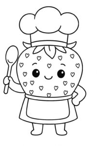 Desenho de Morango Desenho Colorir Imprimir 29