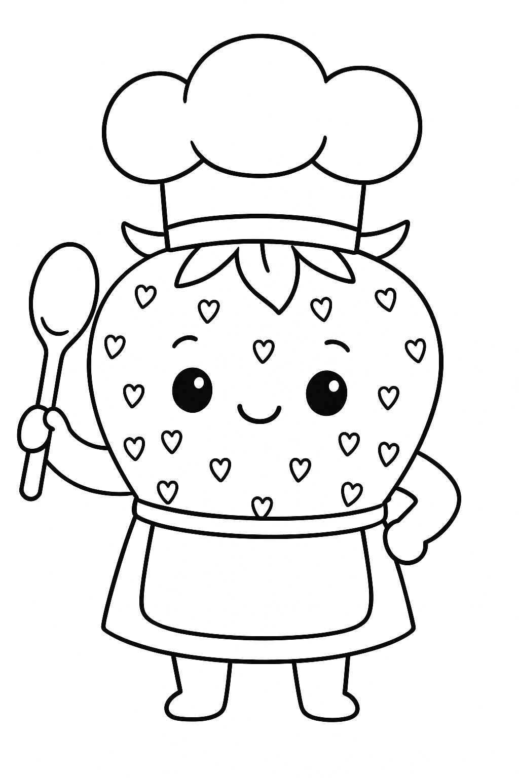 Desenho de Morango Desenho Colorir Imprimir 29