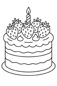 Desenho de Morango Desenho Colorir Imprimir 30