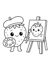 Desenho de Morango Desenho Colorir Imprimir 35