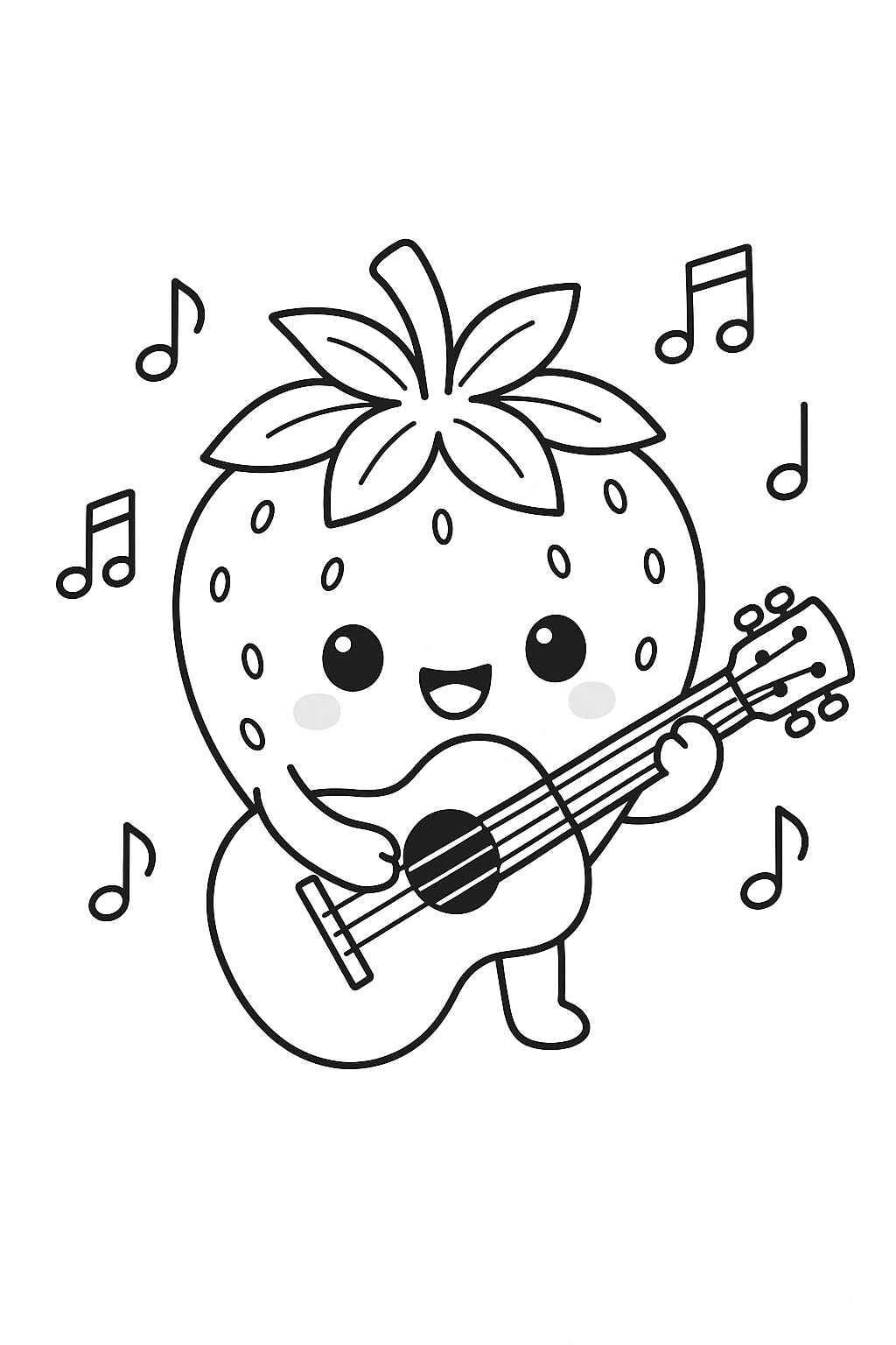 Desenho de Morango Desenho Colorir Imprimir 36