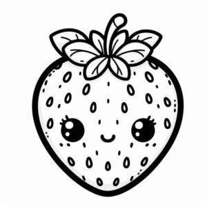 Desenho de Morango Desenho Colorir Imprimir 42