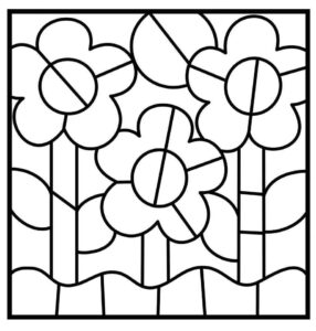 Desenho de Mosaico Desenho Colorir Imprimir 02