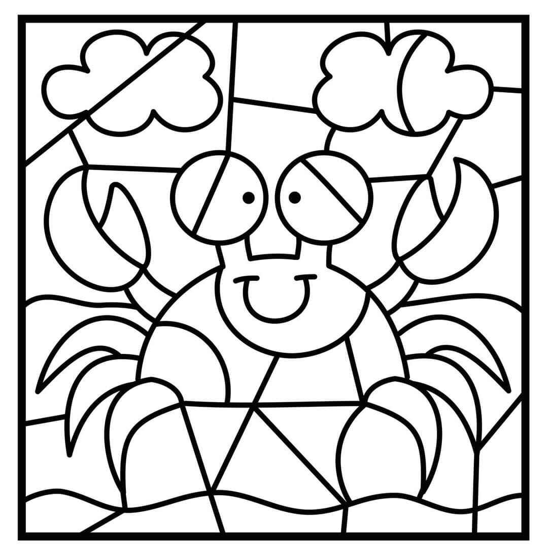 Desenho de Mosaico Desenho Colorir Imprimir 08