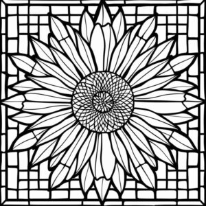 Desenho de Mosaico Desenho Colorir Imprimir 17