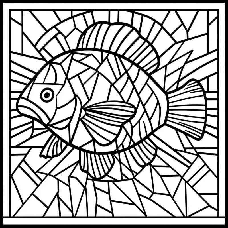 Desenho de Mosaico Desenho Colorir Imprimir 20