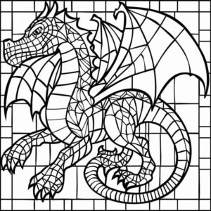 Desenho de Mosaico Desenho Colorir Imprimir 22