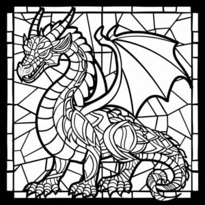 Desenho de Mosaico Desenho Colorir Imprimir 23