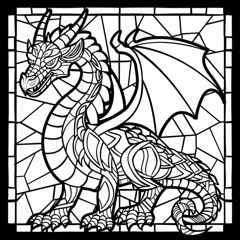 Desenho de Mosaico Desenho Colorir Imprimir 23
