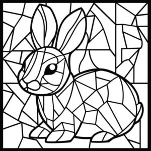 Desenho de Mosaico Desenho Colorir Imprimir 32