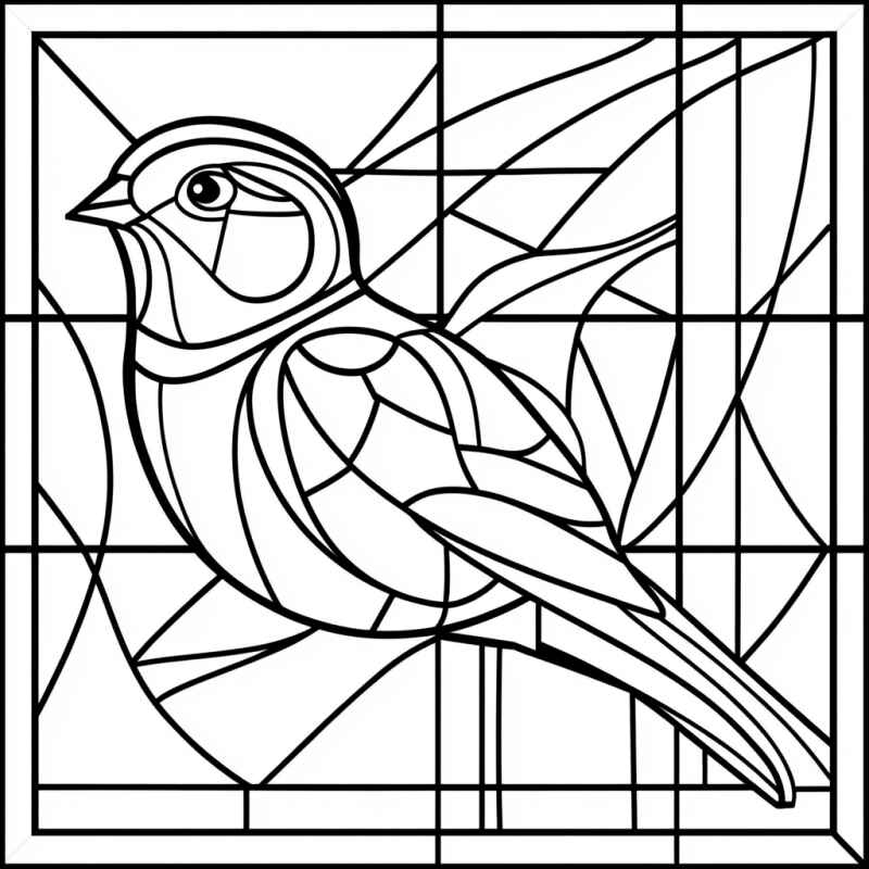 Desenho de Mosaico Desenho Colorir Imprimir 38