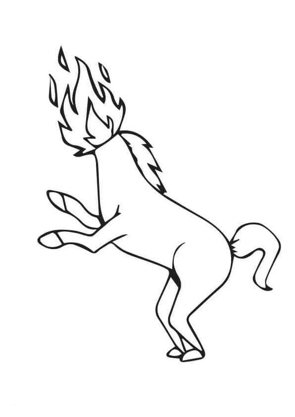 Desenho de Mula Sem Cabeca Desenho Colorir Imprimir 08