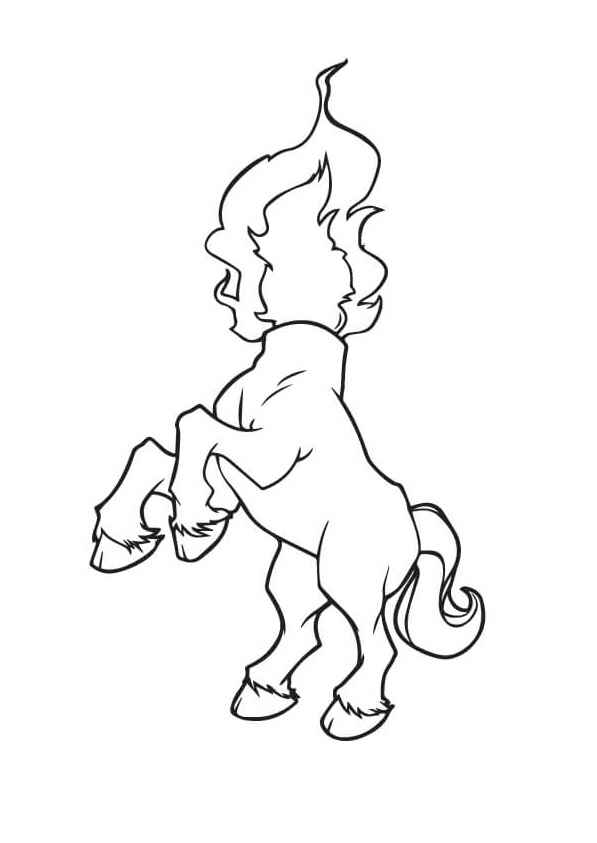 Desenho de Mula Sem Cabeca Desenho Colorir Imprimir 09